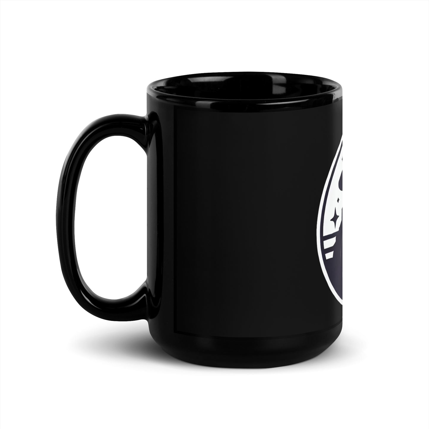 Heartless Wizard Black Glossy Mug