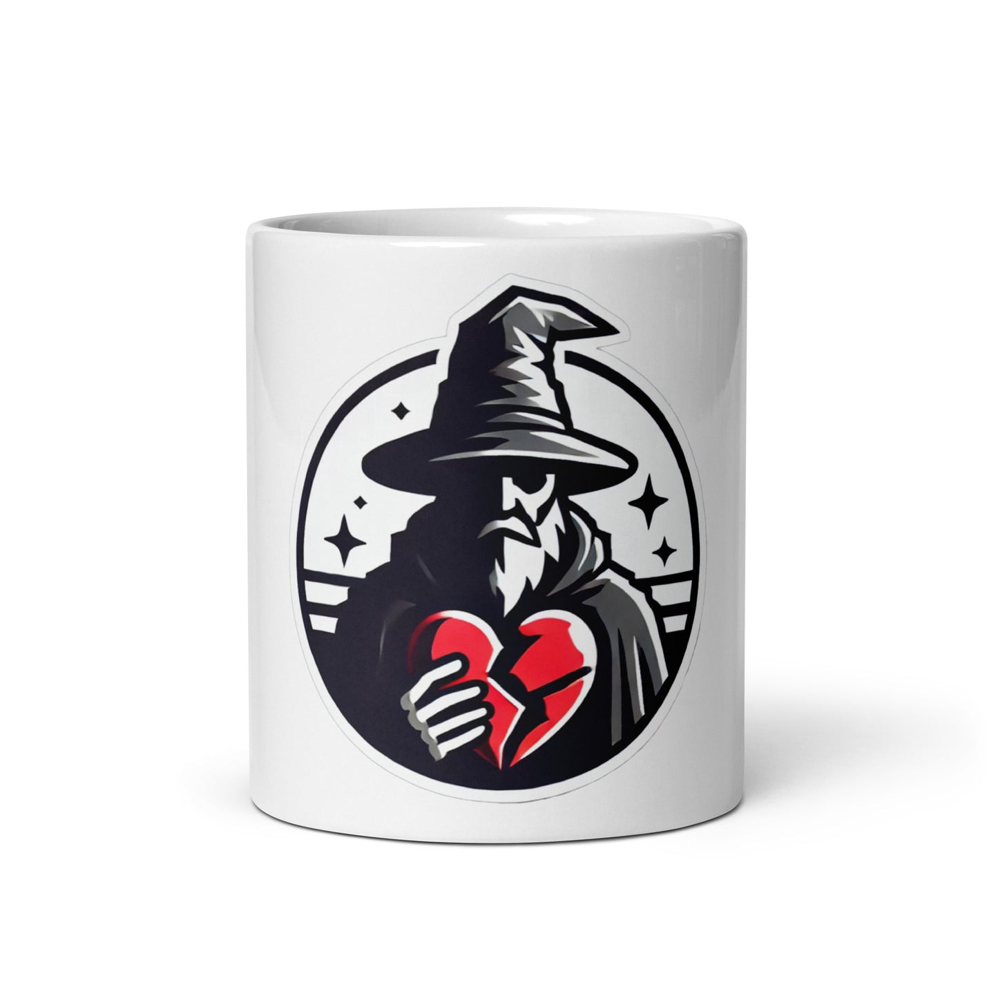 Heartless Wizard White Glossy Mug