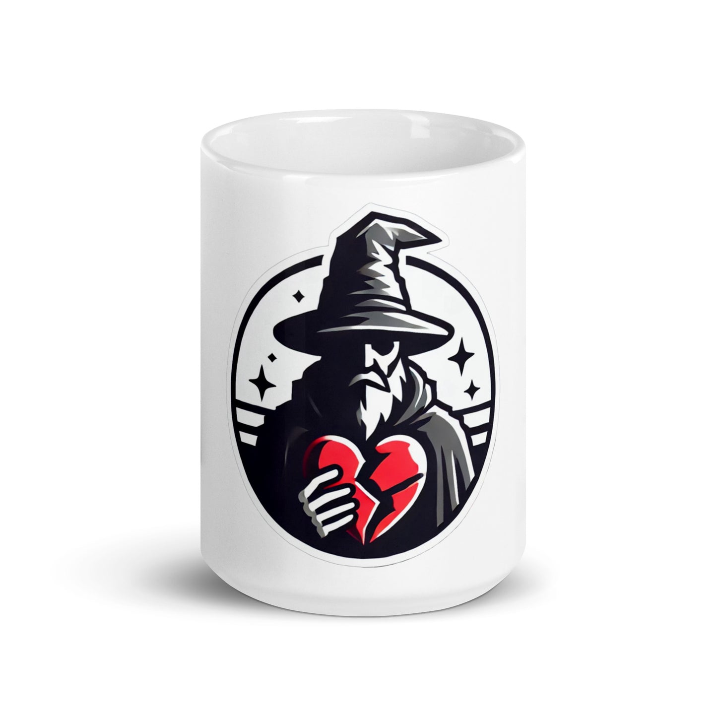 Heartless Wizard White Glossy Mug