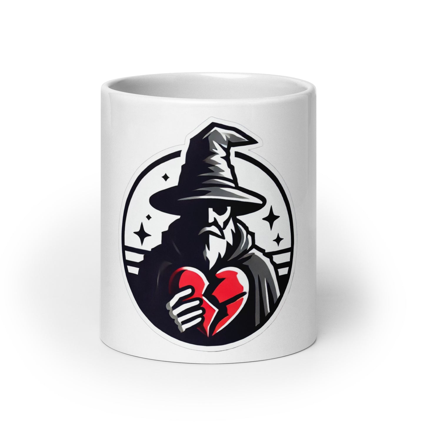 Heartless Wizard White Glossy Mug